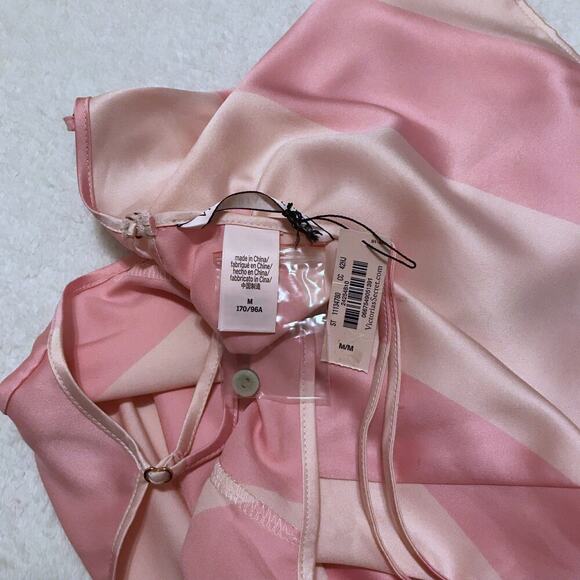 Victoria's Secret NWT Striped Pink Satin Cami Top Women Various - Picture 8 of 9